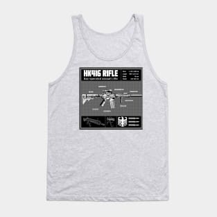 HK416 RIFLE DIAGRAM Tank Top